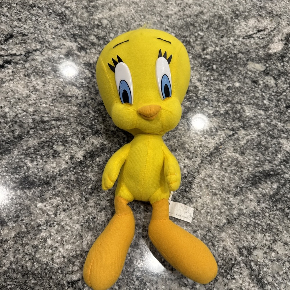 Vintage 1997 Tweety Bird Looney Tunes Plush Warner Brothers Play By Play Toy